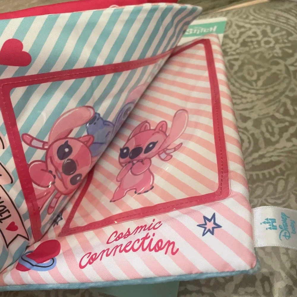 Disney Baby Stitch Angel Baby's First Photo Book Soft Plush Album Kids Preferred